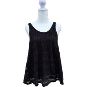 Anthropologie Deletta XS- Effortless Black Swing Tank